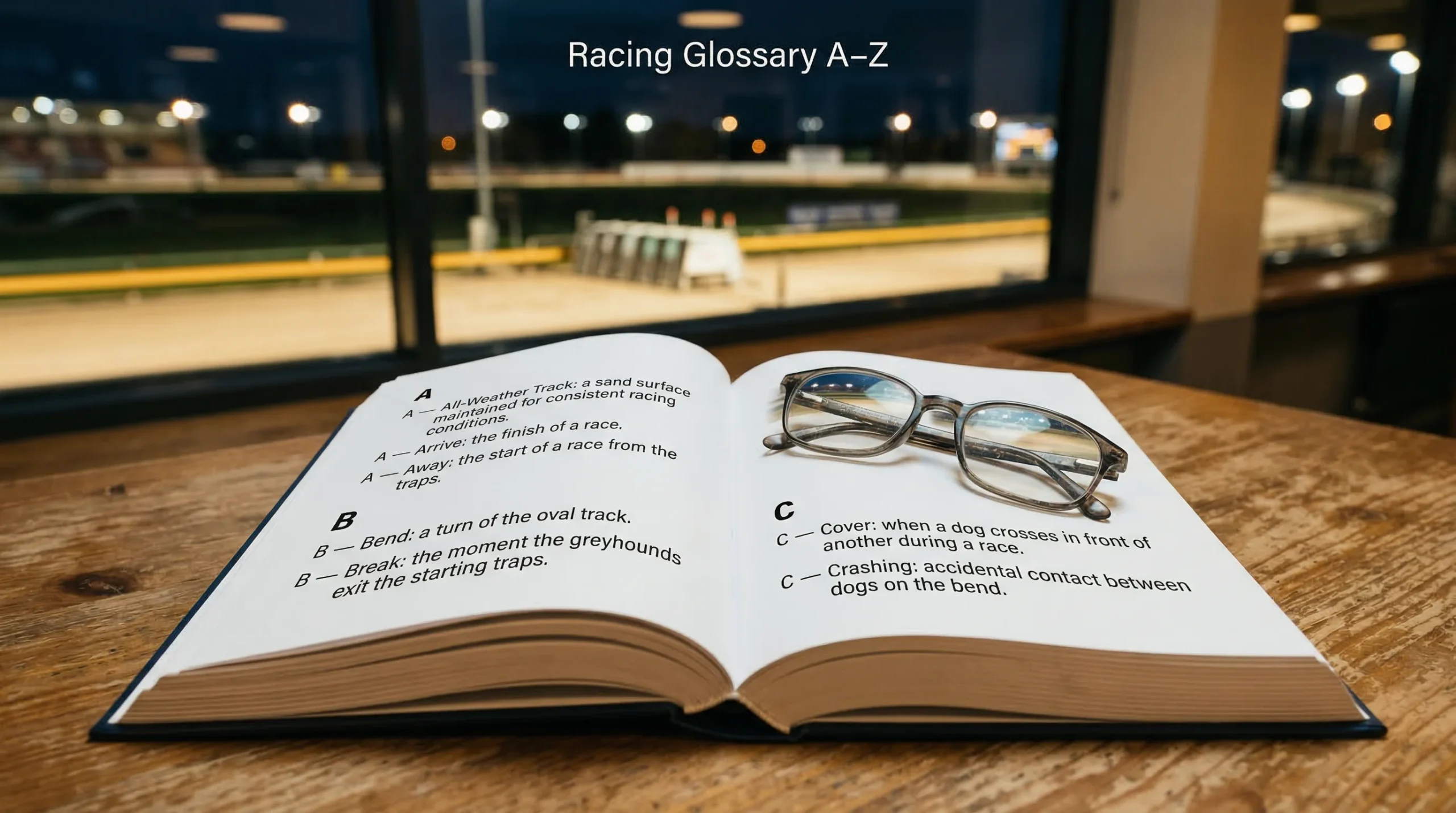 Greyhound racing terminology glossary of key terms