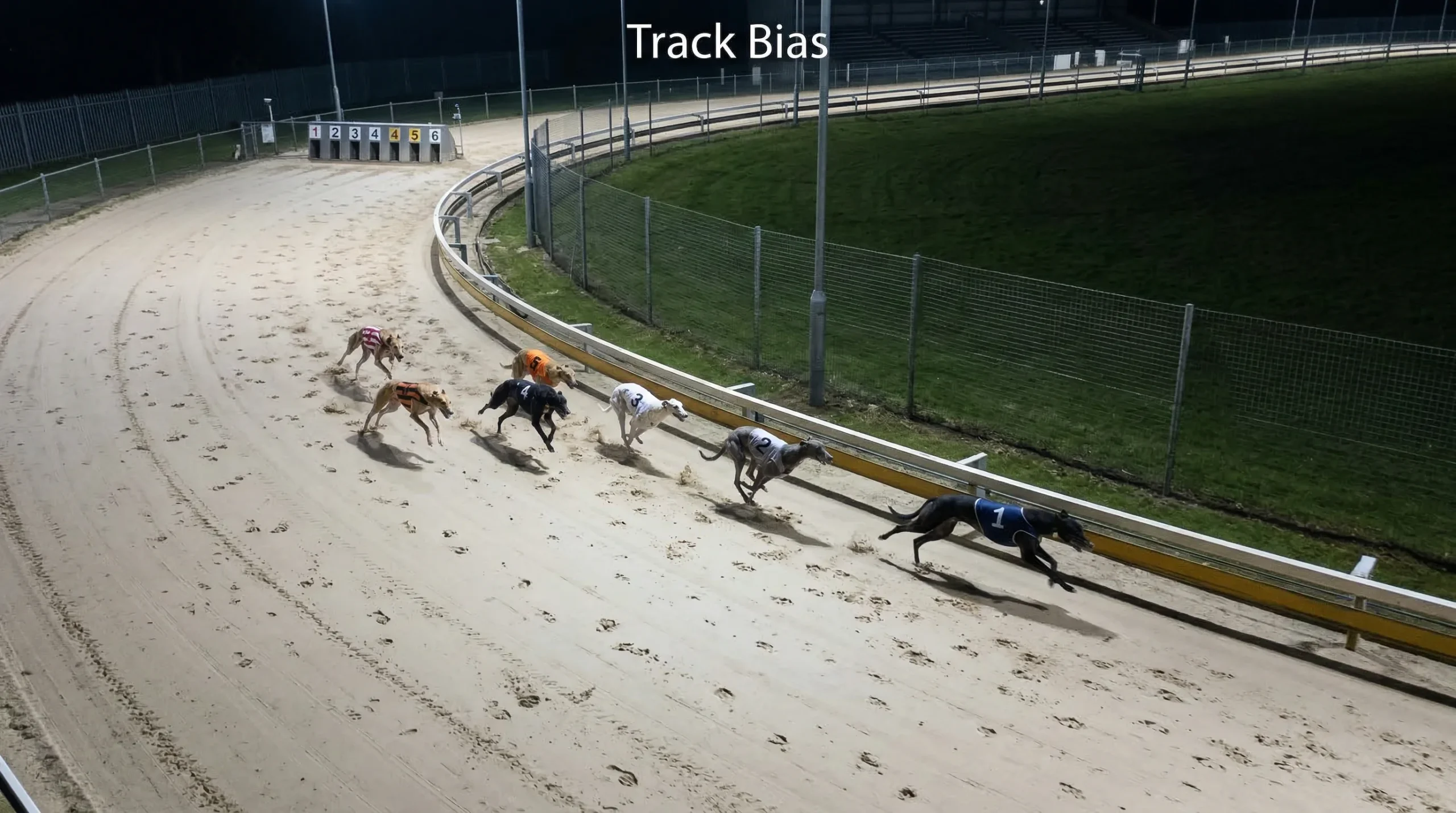 Greyhound track bias explained rail advantage and bend camber