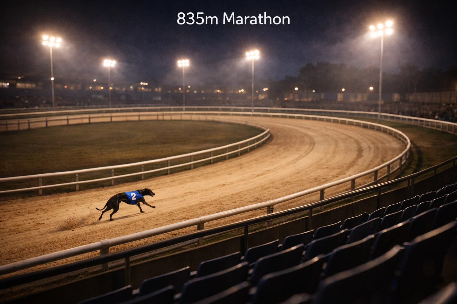Monmore 835m marathon stayer greyhound racing long-distance statistics