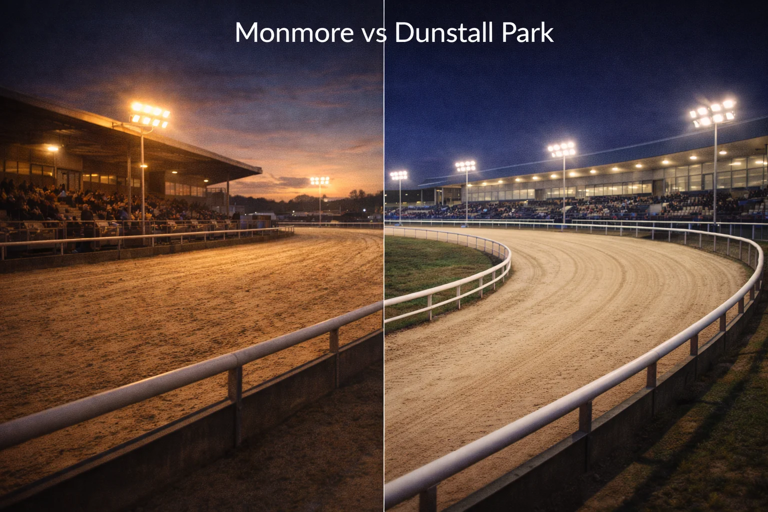 Monmore Green vs Dunstall Park Wolverhampton greyhound tracks compared