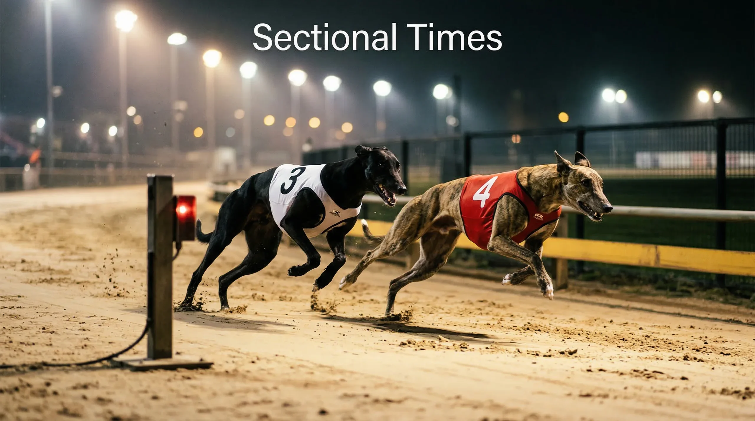 Sectional times in greyhound racing early pace analysis
